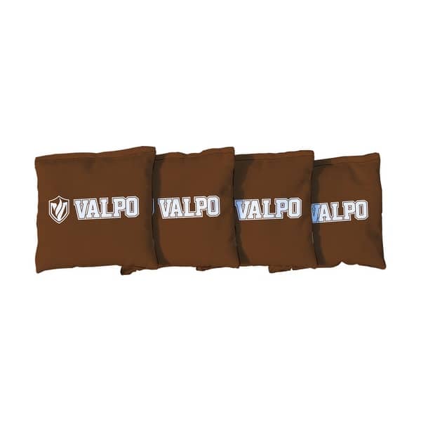 slide 2 of 3, Valparaiso University Brown Cornhole Bags All-Weather Resin Filled