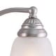 preview thumbnail 9 of 7, Standford 4-Light 26 in. W Brushed Nickel Traditional Bathroom Vanity Lighting Fixture, White Alabaster Glass Shade, Dimmable