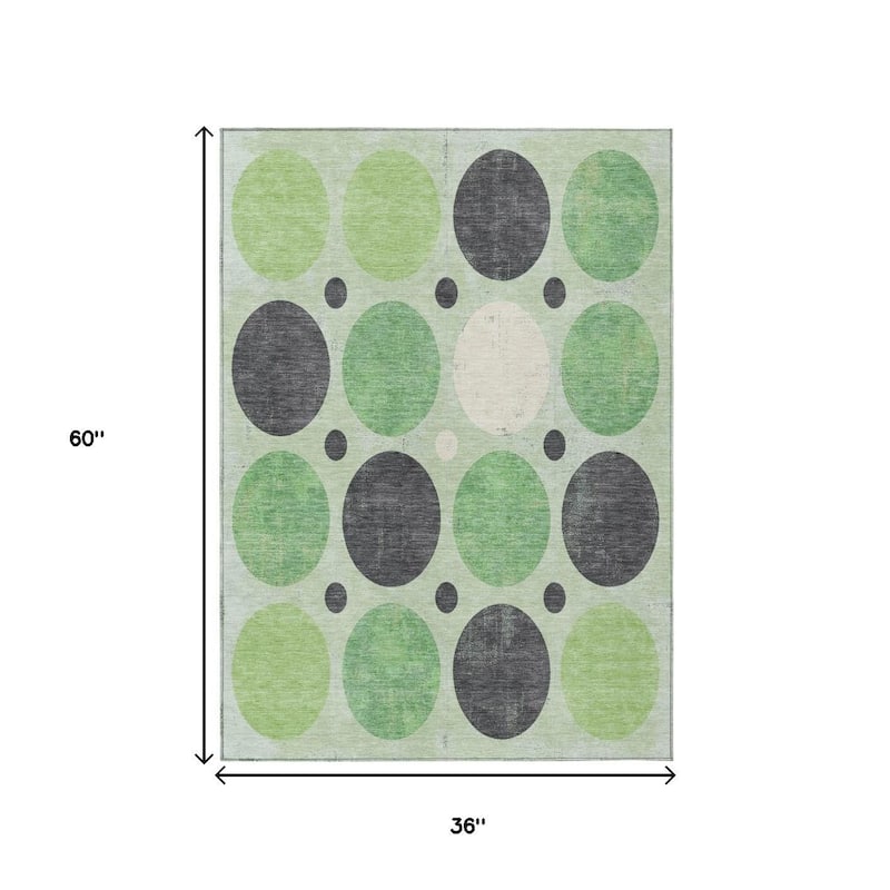 HomeRoots Geometric Transitional Rectangle Outdoor Rug