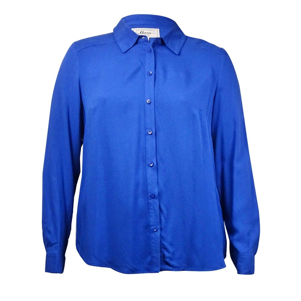 Shop G H Bass Co Women S Twill Button Down Long Sleeves Shirt