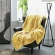 preview thumbnail 77 of 111, Heavy FauxFur Throw -50''x60''/60''x80'' 50" x 60" - Sunshine Yellow