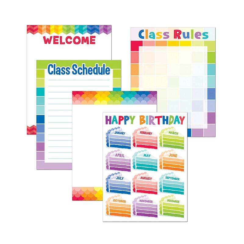 Shop Painted Palette Classroom Essentials Chart Pack Free Shipping On Orders Over 45 Overstock 22152713