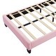 preview thumbnail 8 of 16, Twin Size Flower-Shaped Upholstered Bed with Adjustable Headboard and LED Lighting