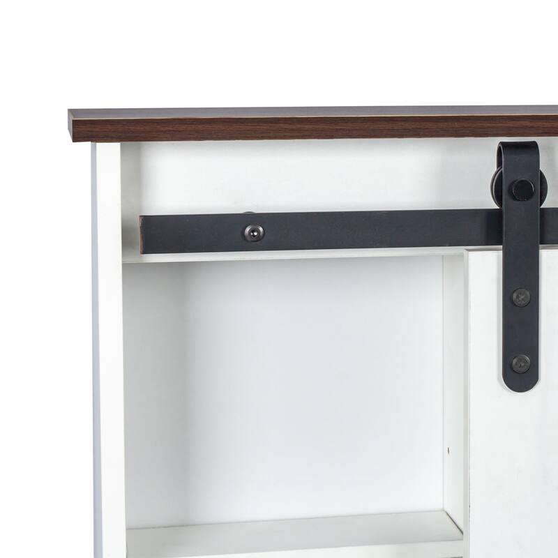 41.73" Wide Dressing Table Set with 4 Drawers 1 Cabinet Dressing Table