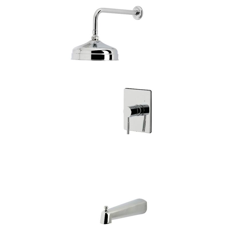 Kingston Brass Concord Single-Handle Pressure Balanced Tub and Shower Faucet - Polished Chrome