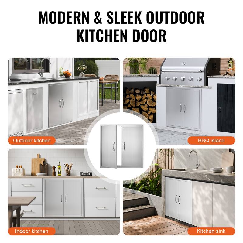 VEVOR Stainless Steel Double Kitchen Access Doors