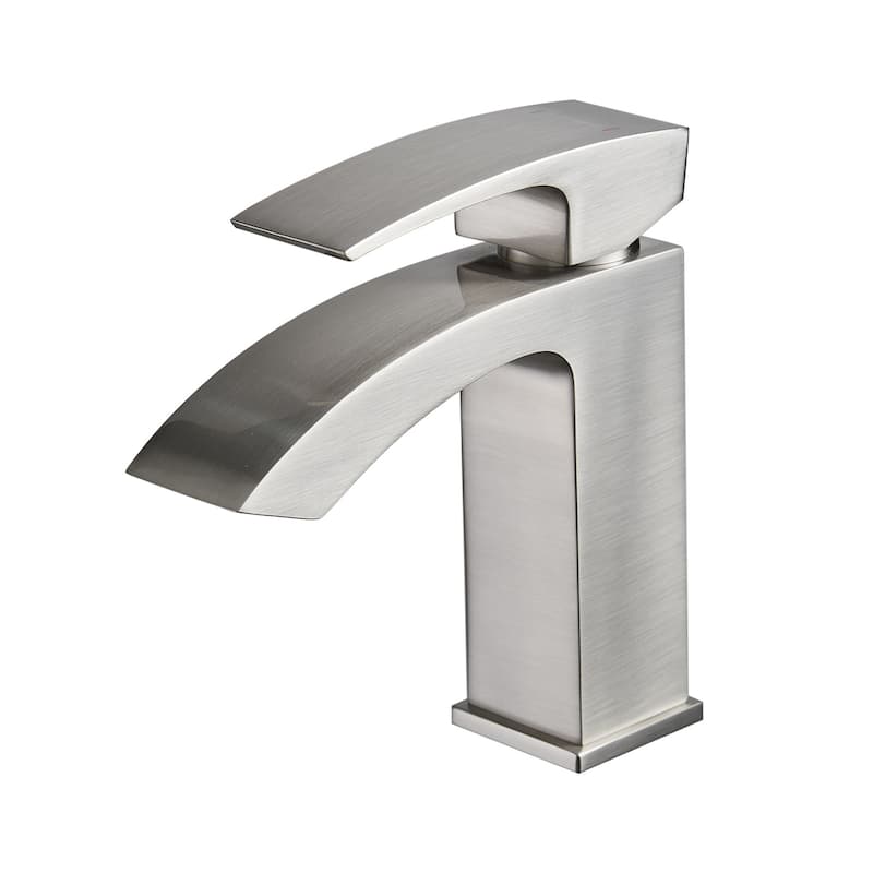Single Hole Single-Handle Bathroom Faucet in Brushed Nickel