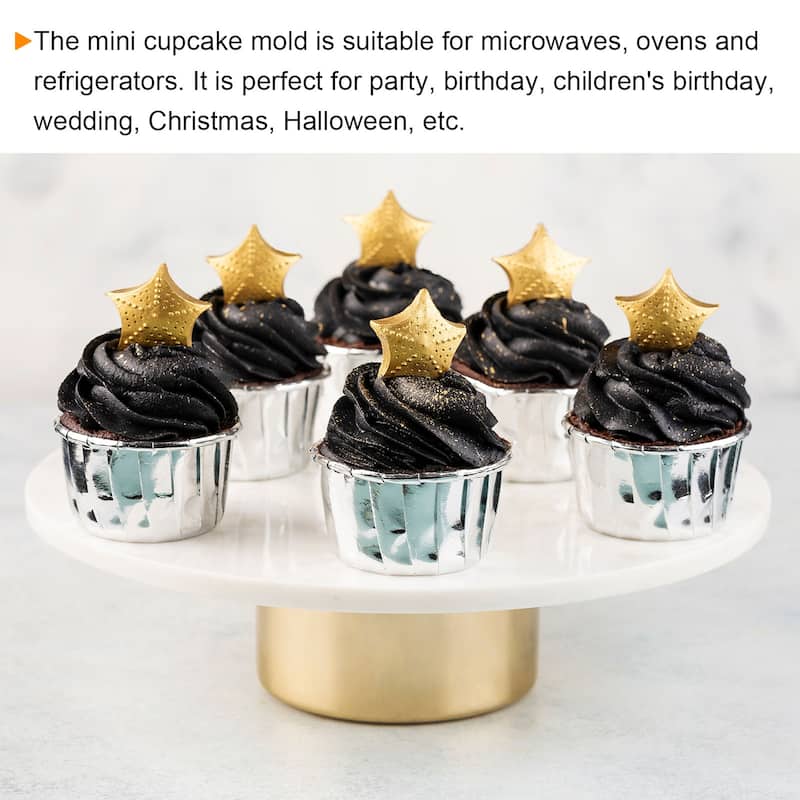 Cupcake Cups, 50pcs Aluminum Foil Standard Cupcake Liners