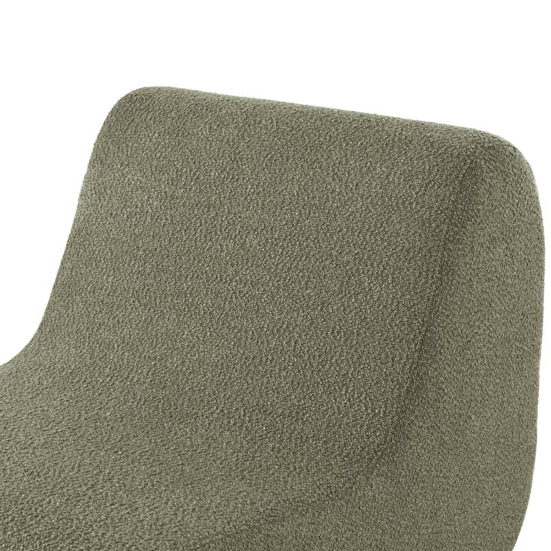 Elegant Accent Chair with Ottoman,Stylish Curved Design and Minimalist Lines for Ultimate Comfort, High-Resilience Foam