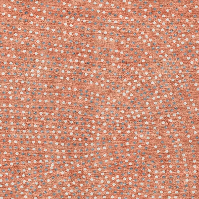 HomeRoots Polka Dot Transitional Rectangle Outdoor Rug