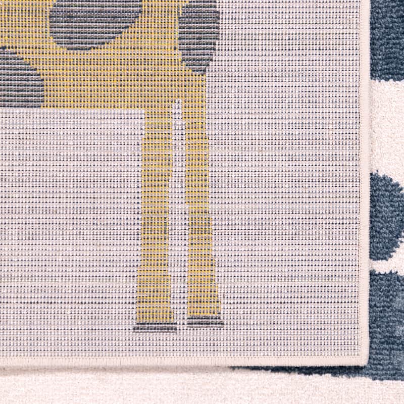 Orian Rugs Playroom Safari White Stain Resistant Kids Area Rug