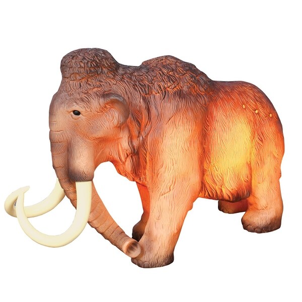What On Earth Wooly Mammoth Table Lamp - Accent Night Light Sculpture