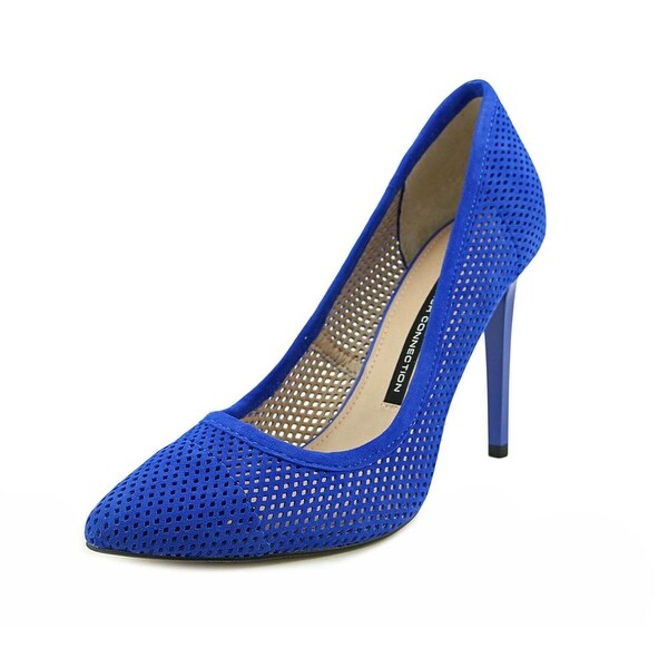 French Connection Monet Bin Women Peep-Toe Synthetic Blue Heels