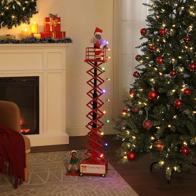 50" Animated & Musical Santa's Lift - Black