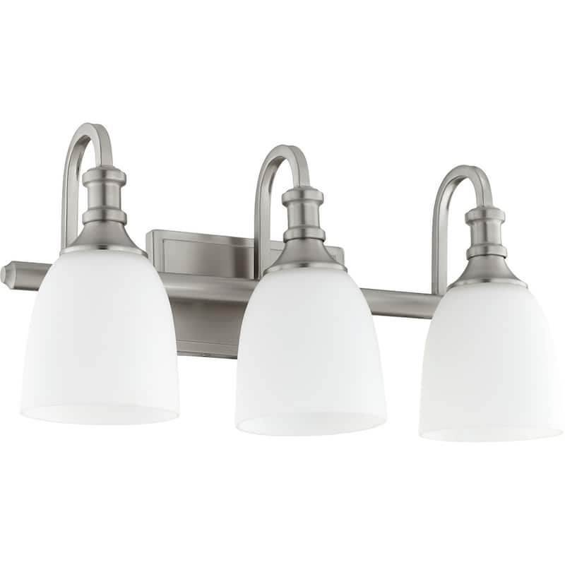 Quorum International Richmond 3 Light 20-1/4" Wide Bathroom Vanity - Satin Nickel