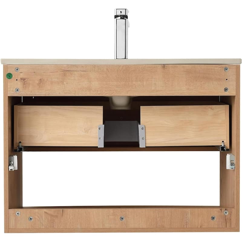 Blossom Bergen Wall Mounted Floating Bathroom Vanity with Sink