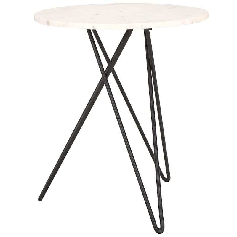 SAFAVIEH Home Cade Marble Side Table - 17Wx17Dx20H