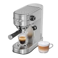 SUMSATY Espresso Machine, Stainless Steel Espresso Machine with Milk Frother  for Latte, Cappuccino, Machiato,for Home Espresso Maker, 1.8L Water Tank,  20 Bar 