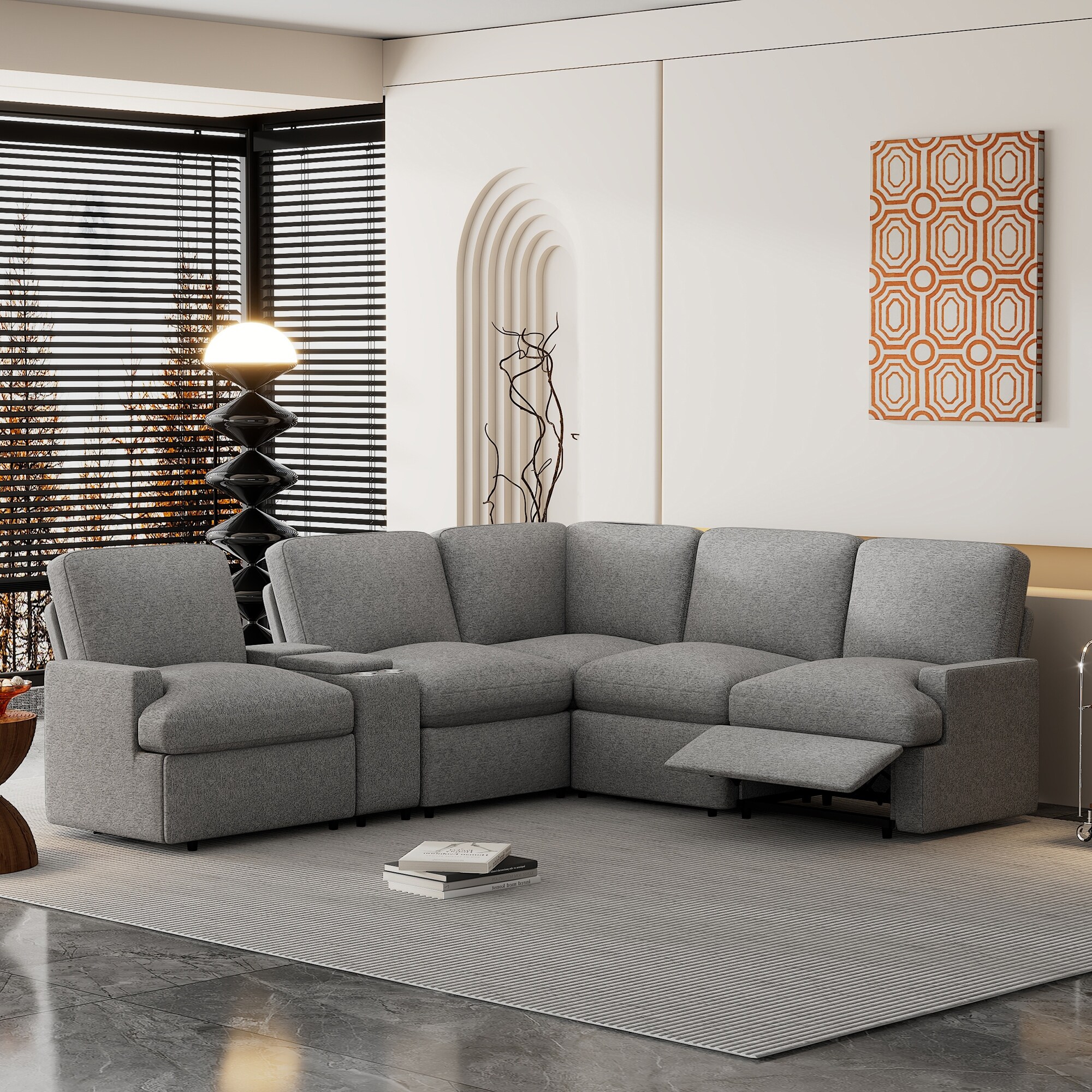 Corner power recliner sofa deals