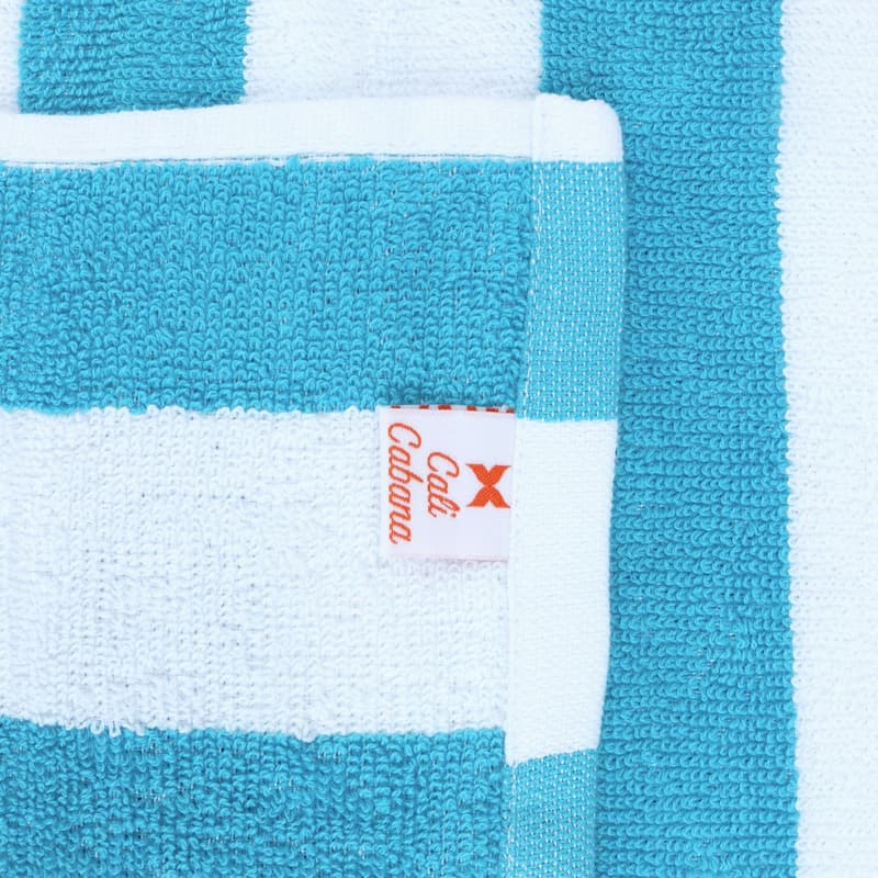 Arkwright Cali Cabana 4-Piece Striped Cotton Beach Towel Set - 30x60