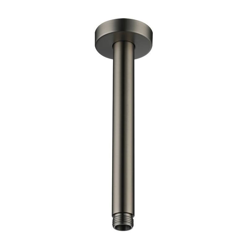 8 in. Round Ceiling Mount Standard Shower Arm and Flange - Brushed Nickel