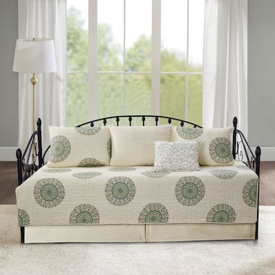 Serenta 6 Piece Cotton Blend Daybed Bedspread Coverlet Set - 75" x 39"