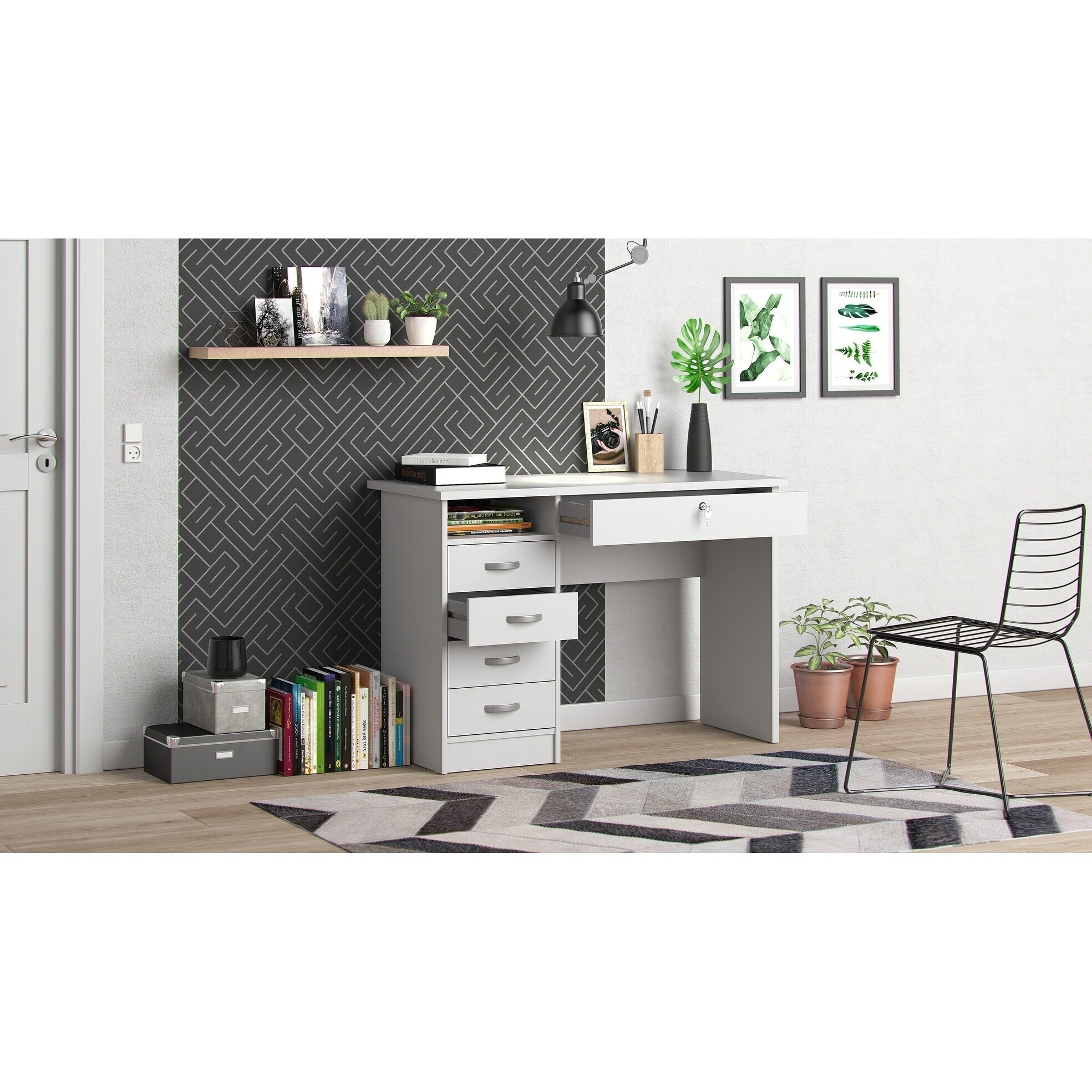 Porch Den Skylar 5 drawer Desk On Sale Bed Bath Beyond