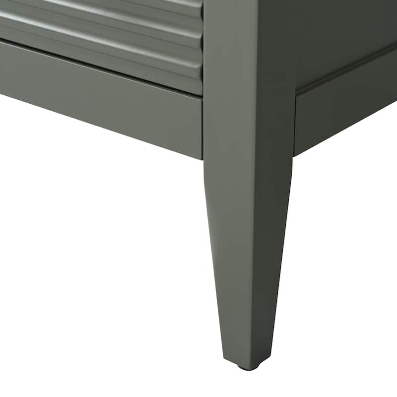 Vanity Art 60" Single Sink Bathroom Vanity Cabinet with Engineered Marble Countertop