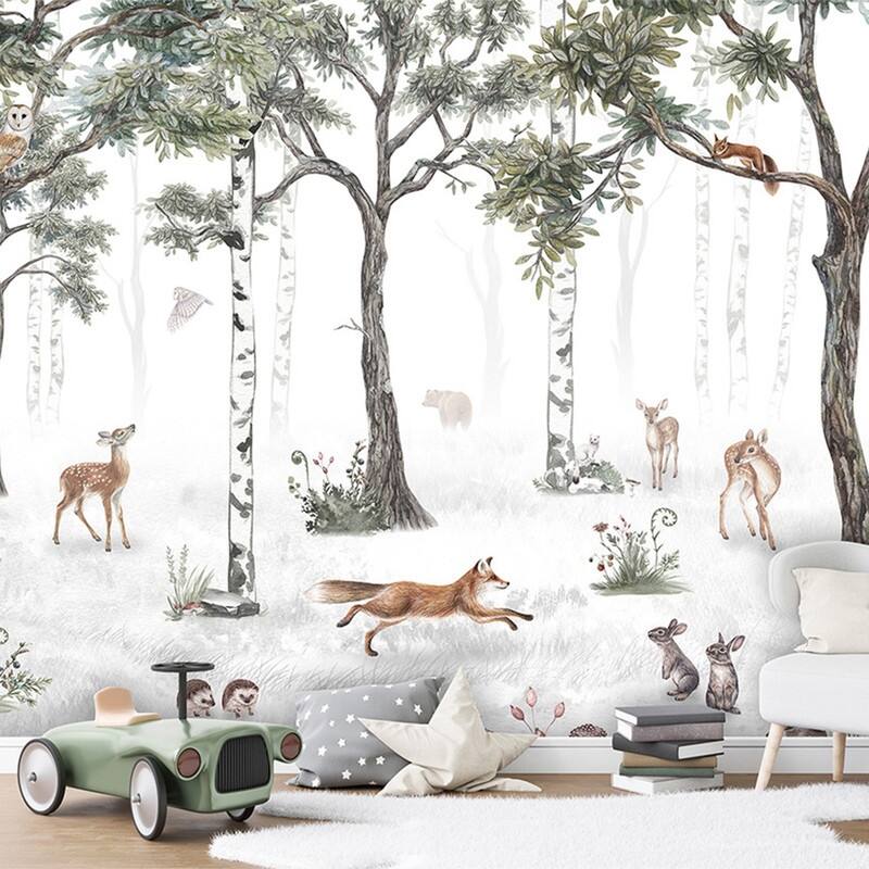 Tempaper Woodland Adventure Peel and Stick Wall Mural - 8' x 13'
