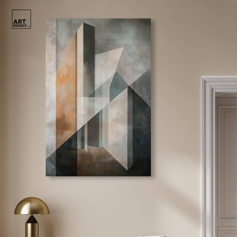 Spatial Geometry Canvas by Art Remedy, Gallery Wrapped