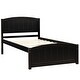 preview thumbnail 2 of 7, Twin Wood Platform Bed with Headboard and Footboard: Classic Design with Solid Pine Construction and Stable Slats