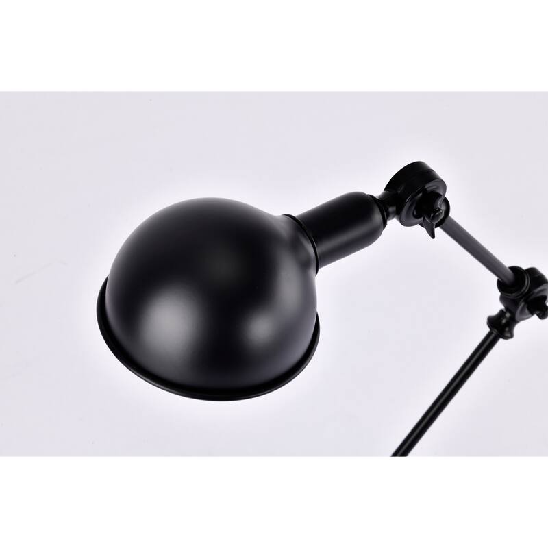 Pauh Black 3-Joint Articulated Reading Desk Lamp