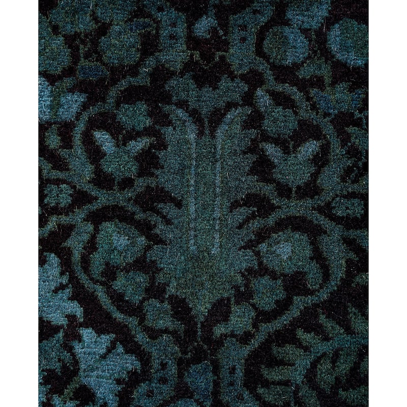 Overdyed One-of-a-Kind Hand-Knotted Area Rug - Red - 2' 7" x 12' 6"