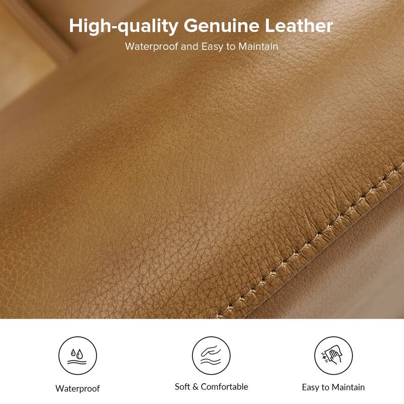 Franco Traditional Genuine Leather Sofa Set of 2 by HULALA HOME