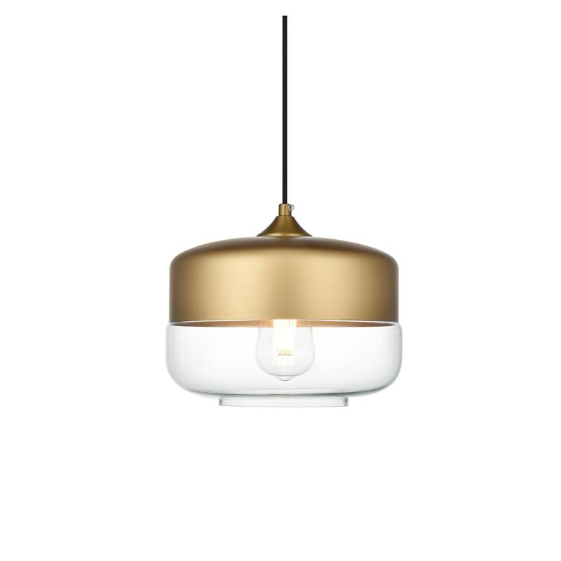 1-Light Pendant with 10 inch Clear Glass