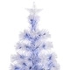 preview thumbnail 9 of 7, HOMCOM Icy-Blue and White Christmas Tree with Lights, Prelit Christmas Tree 5 ft., Faux Small Christmas Tree with Stand