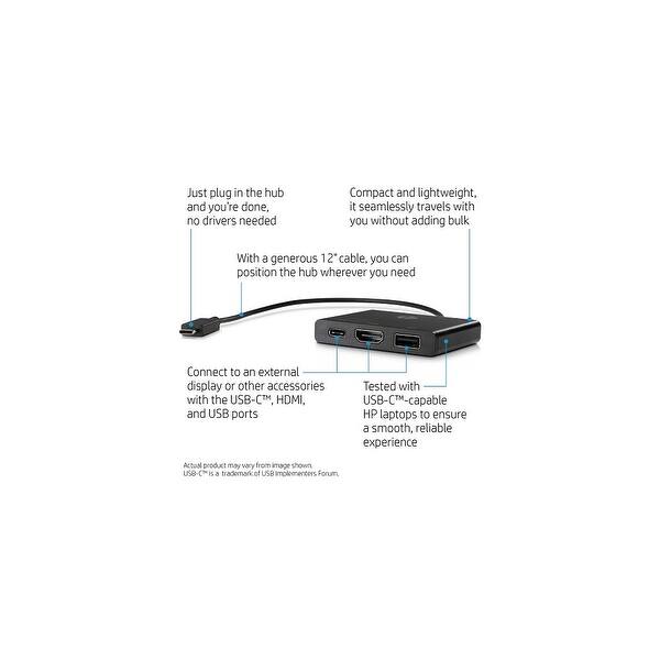 Shop Hp Usb C To Multi Port Hub Usb C To Multi Port Hub Overstock 18692760