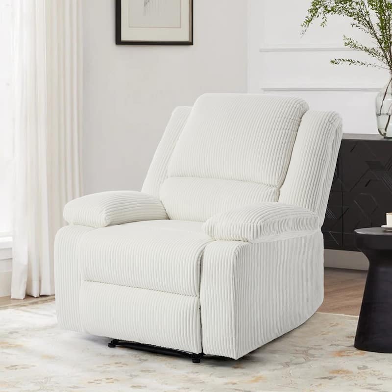Corduroy Adjustable Recliner Chair Sofa for Living Room