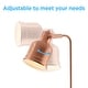 preview thumbnail 3 of 8, Liam 57" Metal Task LED Floor Lamp, Copper by JONATHAN Y