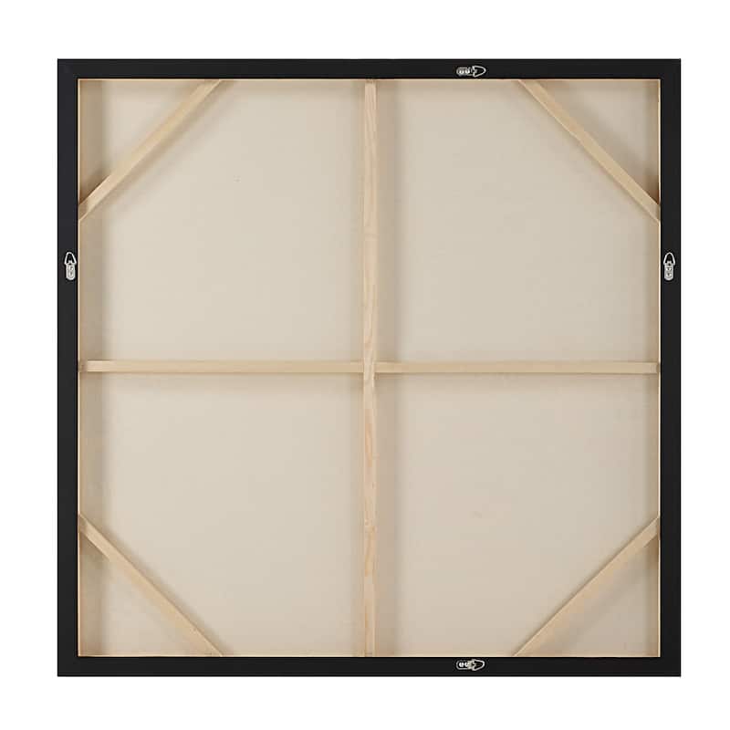 Iman 50" H x 50" W Canvas Art, White