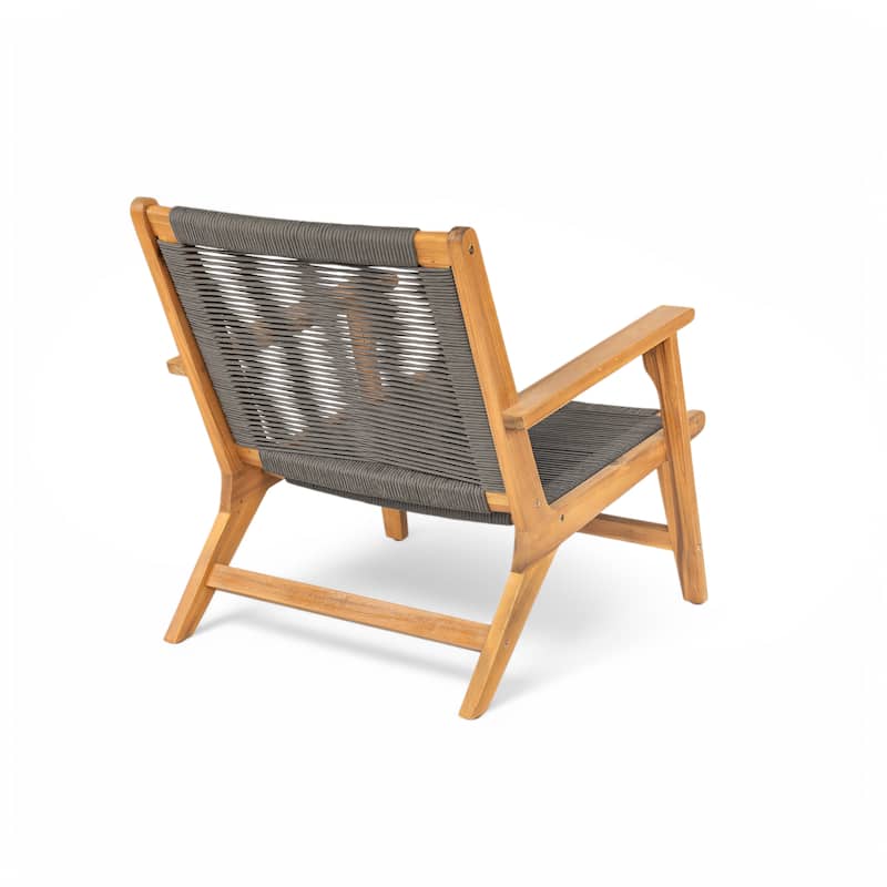 Christopher Knight Home- Blake Outdoor Acacia Patio Club Chair Set of 2
