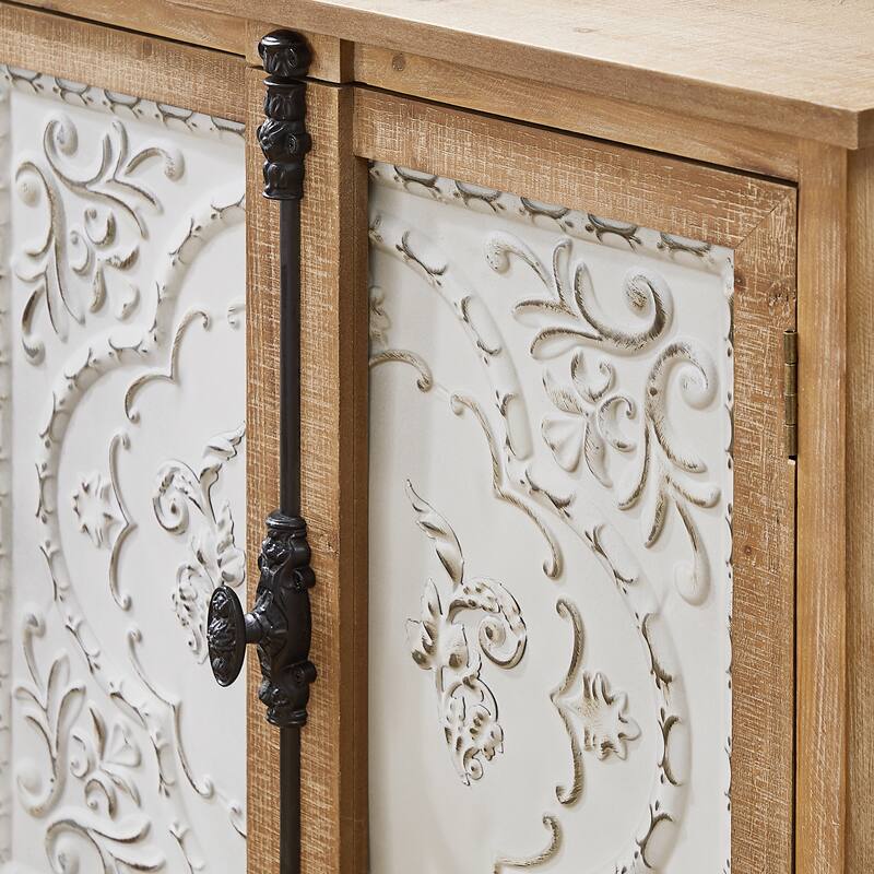 Art Leon Retro and Romantic Floral Cabinet