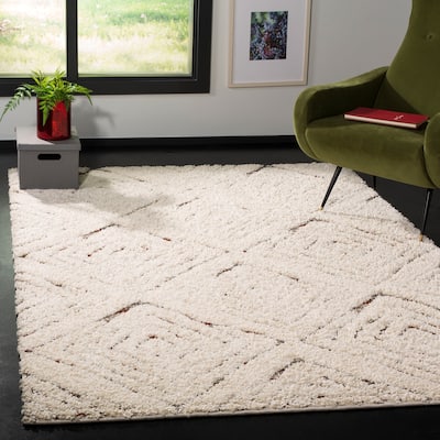 SAFAVIEH Santorini Shag Narin Abstract 1.2-inch Thick Rug