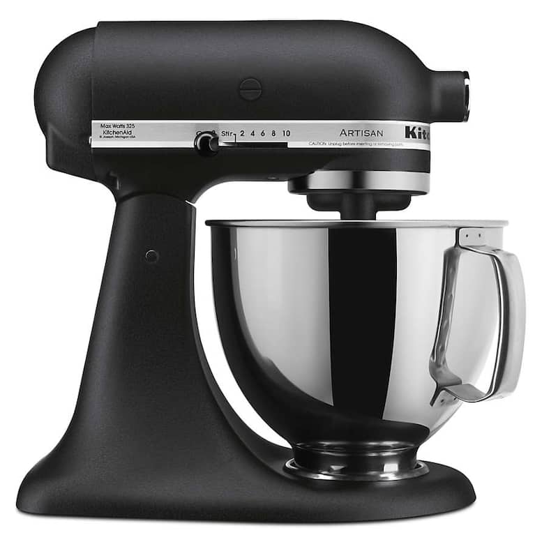 KitchenAid 5-Quart Artisan Tilt-Head Stand Mixer - Black Matte