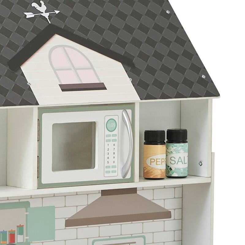 Teamson Kids Wonderland Ariel 2-in-1 Dollhouse Play Kitchen Set