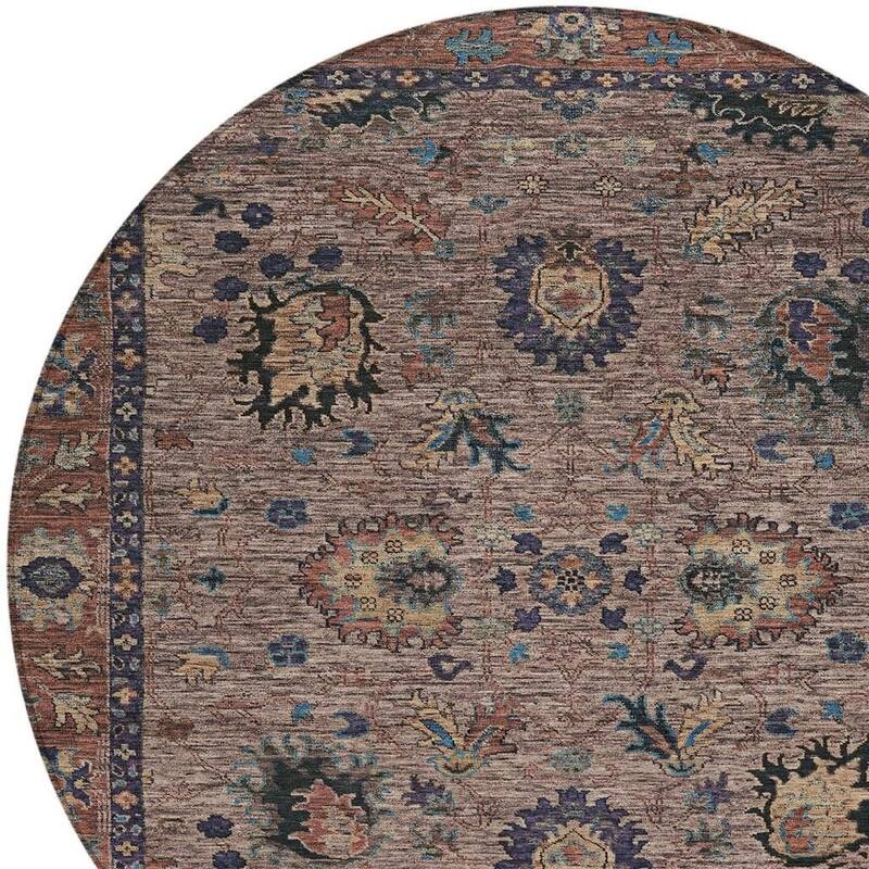 HomeRoots Floral Traditional Rectangle Outdoor Rug