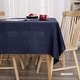 preview thumbnail 17 of 28, Tablecloth Solid Faux Linen Water Resistant Table Cover