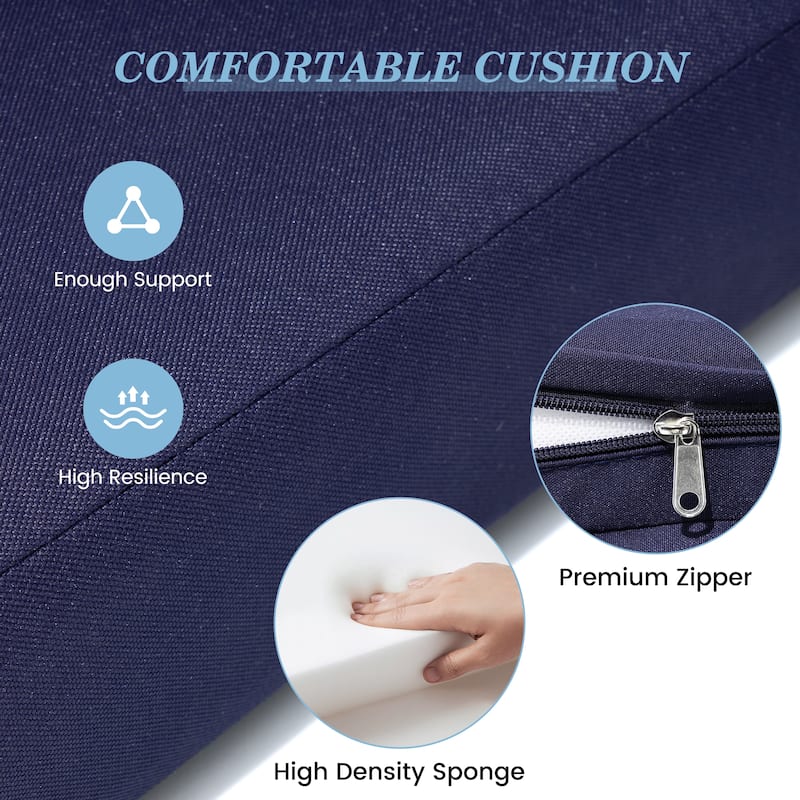 Pellebant Outdoor Patio Chaise Lounge Cushion