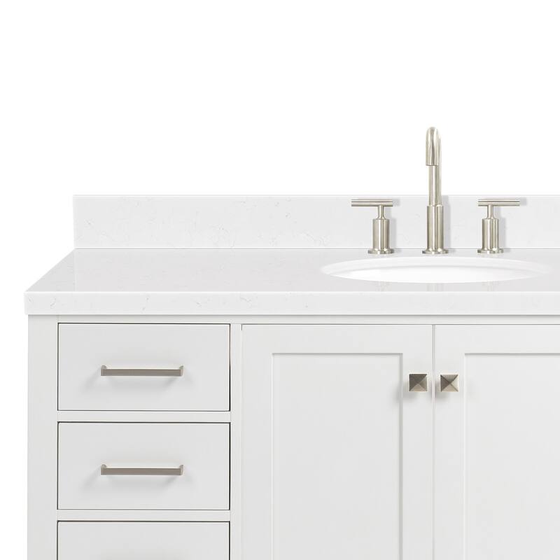 Ariel A054SCQOVO Cambridge 54" Free Standing Single Basin Vanity Set