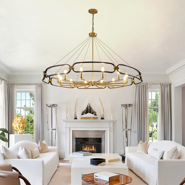 Large round modern chandelier on sale